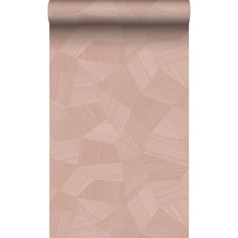 papier peint graphique 3D rose ancien clair - Origin Wallcoverings (1/5)