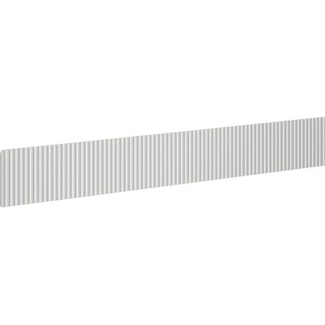 Mexen Rivel frente acanalado para el cuerpo del gabinete de baño 160 x 20 cm, gris mate - 91A20-1600-235-1-62 (1/2)