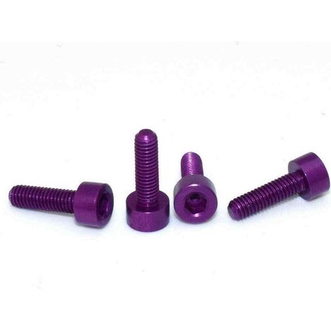 7075 Aluminium Alloy Cup Head Hex Socket Screws Model Hexagon Bolts M3x6/8/10mm M36mm  Purple (1/4)
