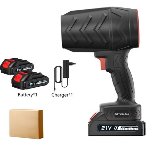 Souffleur d'air Turbo sans fil sans balais 36000RPM, dépoussiéreur électrique haute puissance, pour le nettoyage de voitures, d'ordinateurs et de maisons, compatible avec les batteries Makita 18V/21V- (1/5)