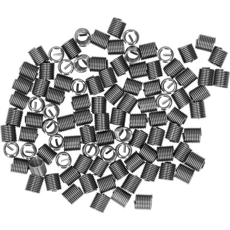 Lot de 100 inserts filetés mâle-femelle réducteurs, outil de réparation en acier inoxydable, fixation M6x12D (1/5)