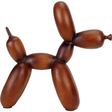 Cette statue de chien en ballon, fabriquée en résine inaltérable, est lisse, sûre et durable, ce qui en fait un ornement décoratif idéal pour les maisons, les bureaux, les cafés et les bars. (1/5)