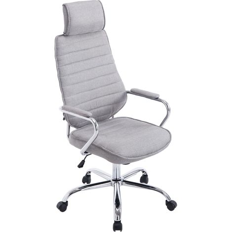 Silla de Oficina Rako Tela Gris claro (1/5)