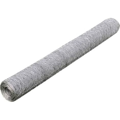 Maison Exclusive - Maschendraht Verzinkter Stahl 25x0,5 m Silbern