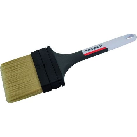 Nespoli – Pinceau spalter 50 mm – Fibres 100% soies blanches – Manche polypropylène – Pour laques et vernis sur bois (1/4)