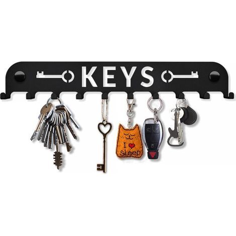1 PCS Porte Clef Mural Design, Keys Porte Clé Mural, Boite A Clef Decorative, Accroche Clef Mural Original, Range Clef Mural, en Métal, Décoration de Maison, Cuisine, Entrée, Bureau (1/4)