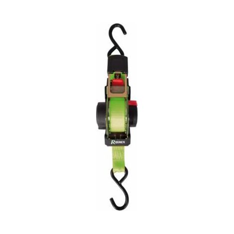 Ribimex – Tendeur à cliquet automatique 25mm x 3,5m – Charge max. 640kgs – Système de serrage constant pour transport sécurisé (1/2)