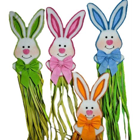 Coniglio di pasqua decorazioni pasquali dietro porta ghirlanda arredo casa in tessuto moderno e particolare 84cm (1/5)