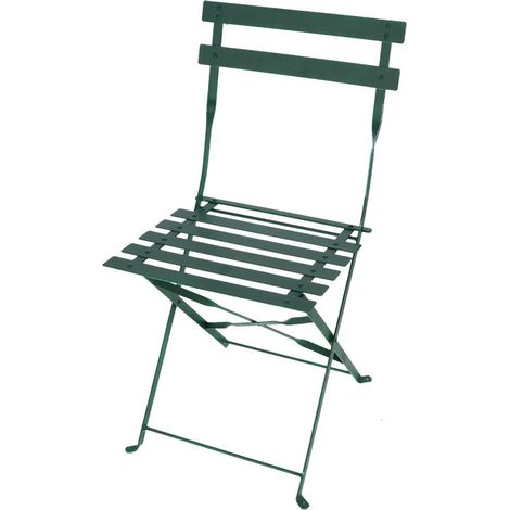 Chaise bistrot Métal vert (1/5)