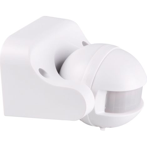 Polux ES-M15B PIR Infrared Motion & Dusk Sensor Switch, Surface-Mount Ceiling Indoor IP44, 360°/160° Detection 12m Range, Adjustable Lux 10-2000 & Timer 10s-7min, 1200W (1/2)