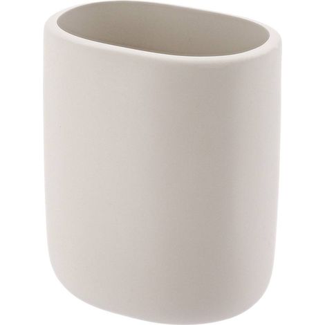 Ovaler becher aus polyresin - beige - Tendance (1/2)