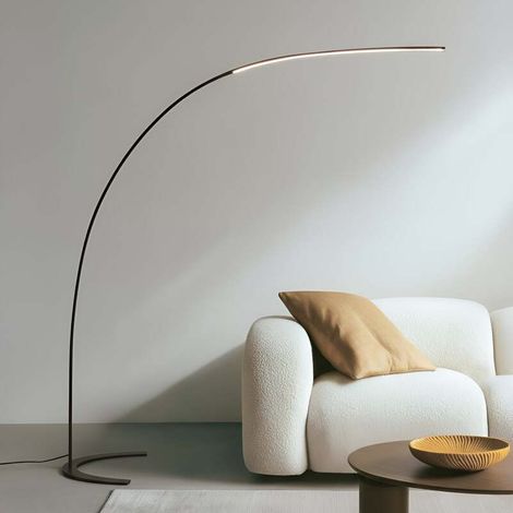 [GEBRAUCHT] B-Ware Lindby Stehleuchte Bogenleuchte Danua LED dimmbar schwarz 200cm Metall Lampe (1/2)