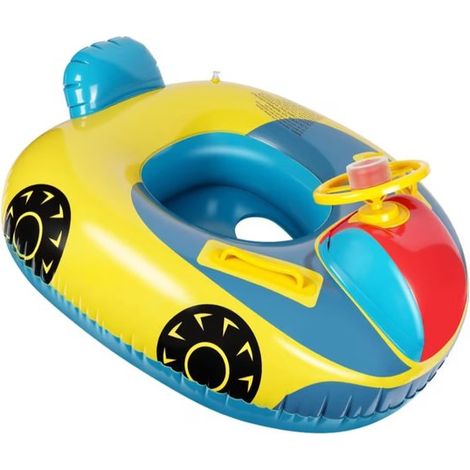 Aufblasbarer Babyschwimmring, Luftmatratze, Babyschwimmring, Schwimmring für Babys, Autolenkrad, für Kinder von 1-6 Jahren. (1/5)