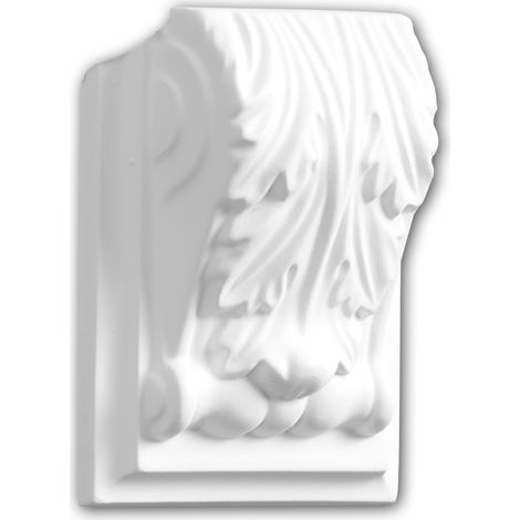 Mensola 119137 Profhome elemento decorativo stile corinzio bianco (1/4)