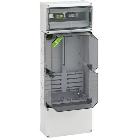 Spelsberg Caja de contador, tipo de protección IP54/IP65, resistencia al impacto IK08, clase de protección II, tensión nominal 400V AC, sin halógenos, 74911001