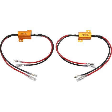 Chargeurs Décodage 25W 8Ω Lot de 2 Résistances LED Ultra haute Fréquence Efficaces Petites Portables Faciles à Utiliser (1/5)