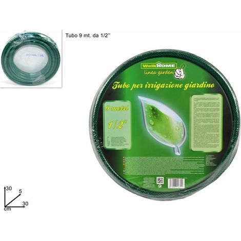 Tubo irrigazione da giardino da 9 mt d. 1/2