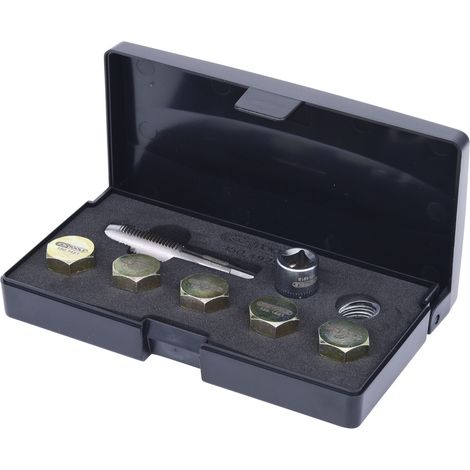 KS Tools Ölablassschrauben-Gewindereparatur-Satz, 12-tlg M15 x 1,5