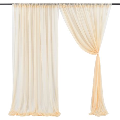 Fondo para bodas: ligero y elegante, 150 x 250 cm, confeccionado con un precioso hilo, ideal para ocasiones románticas. (1/5)