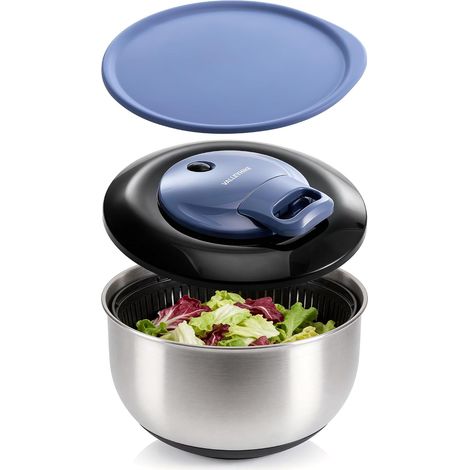 Essoreuse à Salade Acier Inox, 5L Couvercle Fraîcheur, Sans BPA (1/5)
