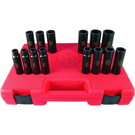 Coffret de douilles et accessoires SS4114D 1/2PDR MET DEEP IMP - CHICAGO PNEUMATIC