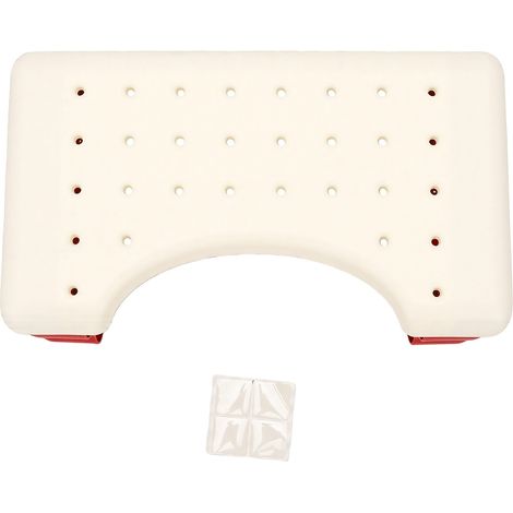 Marchepied de toilette antidérapant en forme de C, hauteur 16 cm, amovible, pour adultes, personnes âgées et enfants. Accessoire de salle de bain. (1/5)