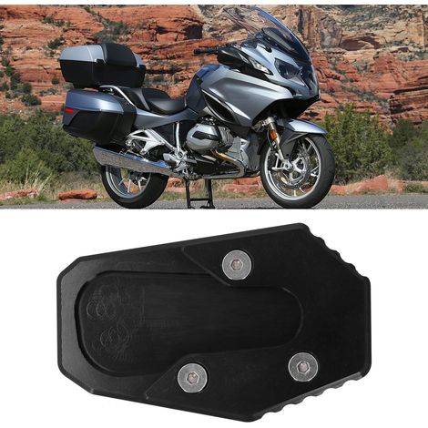 Motorradmodifikationen: Seitenständer aus Aluminiumlegierung, verbreiterte Fußrasten, verbreiterte Standfläche und rutschfeste Seitenständer. Kompatibel mit BMW R1200RT 14-18 (schwarz). (1/5)
