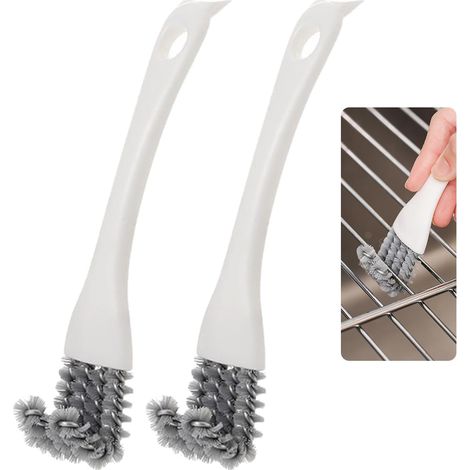 Grillbürste, Grillreinigungsbürste, Edelstahl-Grillbürste, Grillschaber, Hochleistungsborsten (1/3)