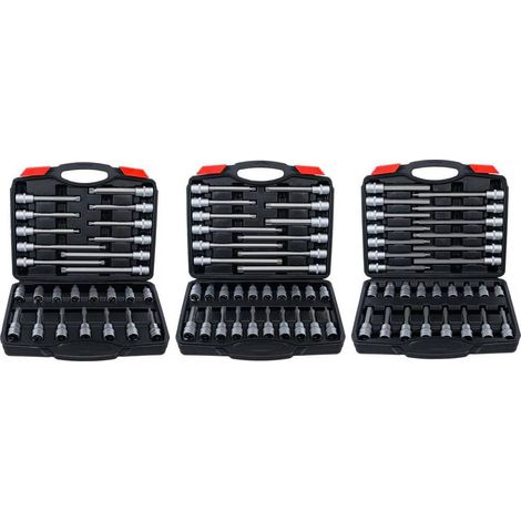 Assortiment de Douilles et Embouts 12,5 mm (1/2) - 88 pcs - Polyvalent et Résistant, Acier, Pro - D-Work (1/5)