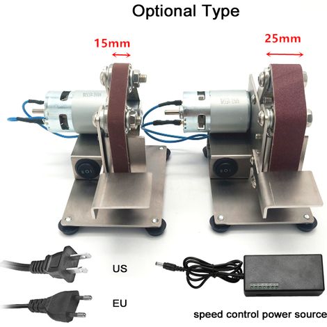 GARRYFIZH Outil de meulage multifonctionnel, mini ponceuse à bande électrique portable et silencieuse