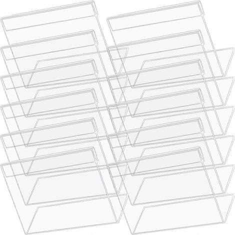 Porte-numéros de table transparents en acrylique, adaptés aux banquets de mariage, 20 pièces par paquet. (1/5)