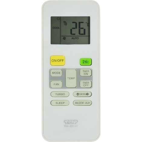 Télécommande universelle pour climatiseur RM-8014Y pour les États-Unis/ (1/4)