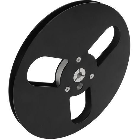 Bobine vide universelle 1/4 7 pouces en alliage d'aluminium pour l'ouverture de bandes magnétiques, pièces détachées pour machine à ouvrir les disques vides (noir). (1/5)