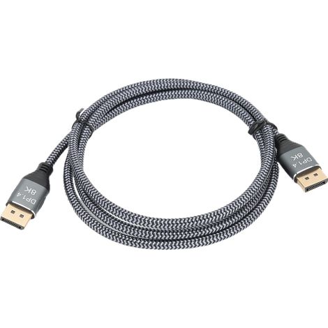 Câble d'affichage HD DP 1.4 8K à 60 Hz pour ordinateur portable, adaptateur TV, résolution 7680 x 4320, A02042, longueur 1 mètre