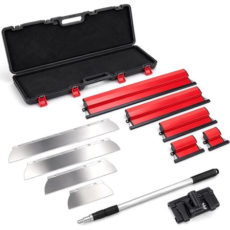 COSTWAY Kit de Spatules avec Lames en Acier Inoxydable 19/25/40/60/80cm (1/2)
