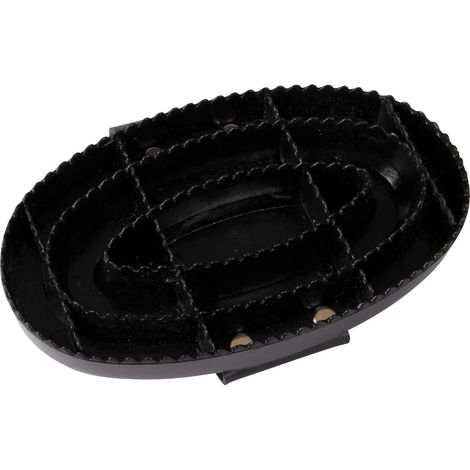 ELDORADO Hartplastikstriegel - schwarz