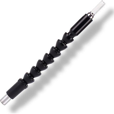 Rallonge de foret flexible, tournevis électrique universel à tige souple, rallonge de foret, bielle de perceuse à main allongée, tuyau de pliage multifonctionnel (200 mm) (1/4)