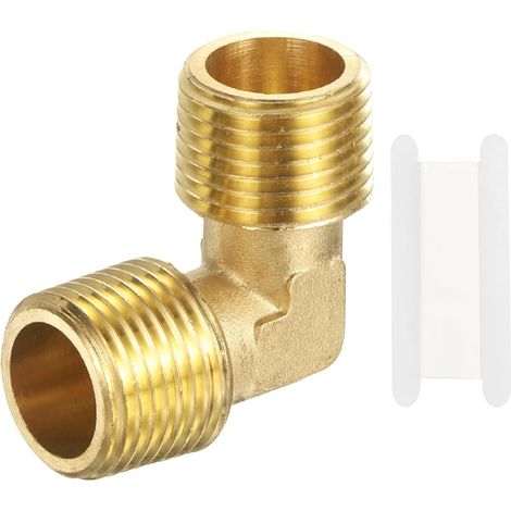 Coude de rue à 90 degrés, 1 pièce 1 cm NPT mâle-3/8 NPT mâle (1/5)