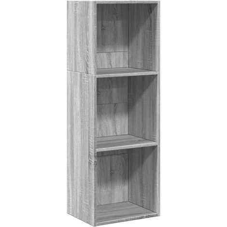 Maison Exclusive - Libreria Grigio Sonoma 40x30x114 cm in Legno Multistrato