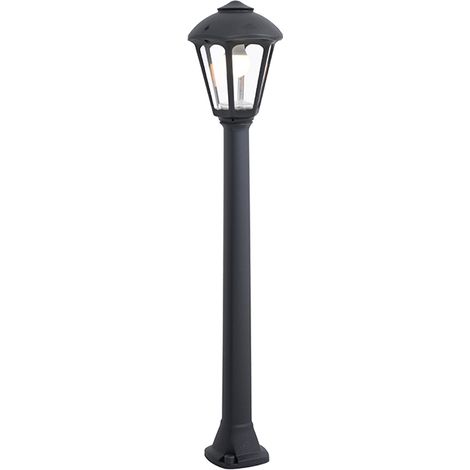 Farola GIAMPY 1xE27 IP55 L.21xAn.21xAl.99,5cm resina negra (1/3)