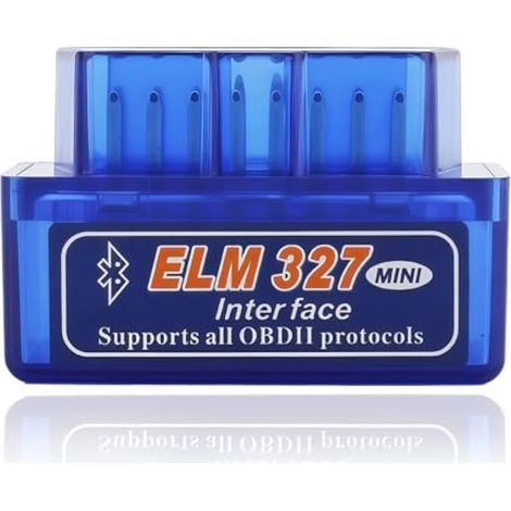 Mini EL-M327 OBD2 Scanner Bluetooth OBD2 V2.1, adaptateur OBD II, appareil de diagnostic automobile universel compatible avec iOS Android et Windows, diagnostic automobile efficace (1 pièce) (1/5)