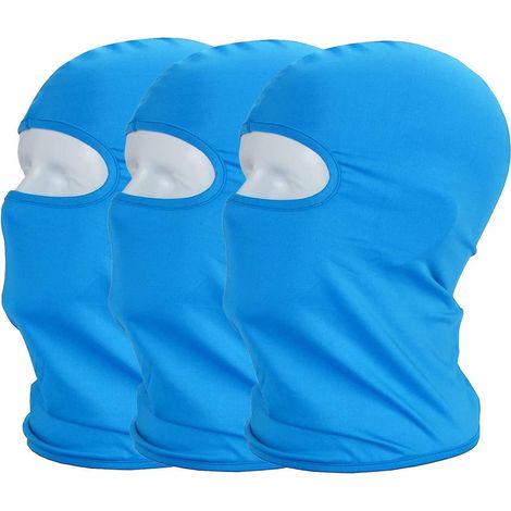 3-pack Protection Uv Cagoule De Cyclisme Masque Lger Mince En Lycra Tissu Coupe-vent Respirant Sports D'extrieur Masque Complet (1/3)