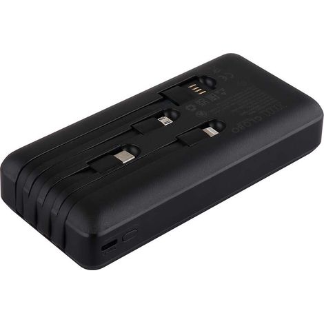 Powerbank Ladegerät Schnellladegerät 4 Ladekabel Micro USB iPX Type-C L 14,7 cm (1/5)