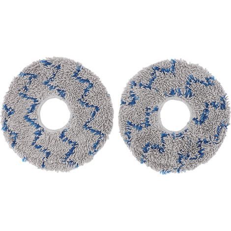 6-piece mop pads for Midea V10/V12/W11 robot vacuum cleaners – high-absorption microfiber (1/5)