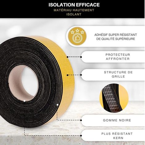 RUBBER TAPE X CM X MM ACOUSTIC AND THERMAL INSULATION IDEAL FOR CAMPERIZATIONS, HEATING AND AIR SYSTEMS (1/3)