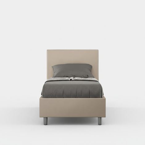 Einzelbett mit Stauraum 80x190 cm, modernes Design, Kinderzimmer, Adele S - Beige (1/5)