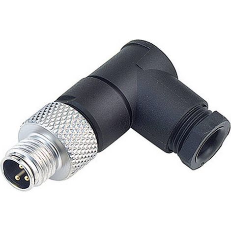 Binder 99-3385-00-03 Conector M8 Inclinado Negro 3 polos