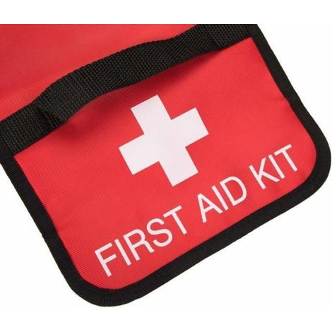 Trousse De Premiers Secours - Vide - Nylon Écologique - 21 X 48 X 4 Cm Dépliée - Pour Voyage Plein Air Et Voiture - 1 Pièce (1/5)