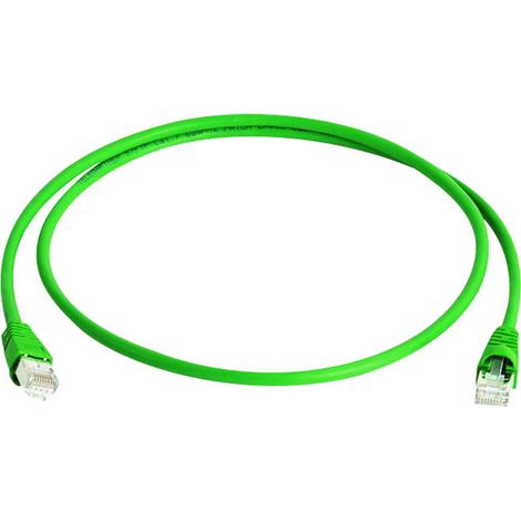 Câble de raccordement réseau informatique RJ45 Telegärtner 100008029 CAT 6a S/FTP vert 0.25 m (1/4)