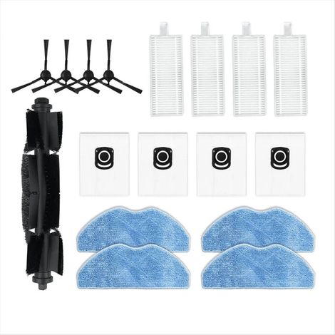 Filtre HEPA, chiffon de nettoyage, sac à poussière et pièces de rechange pour aspirateur robot Rowenta Tefal X-Plorer Series 75 S+ RG8597W (1/3)
